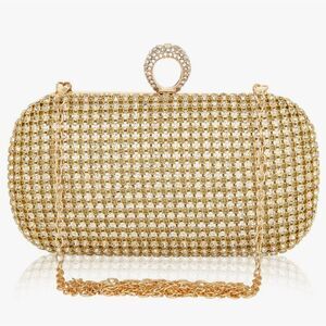 Women Rhinestone Clutch Handbag Evening Sparkly Wedding Purse Bag Glitter Bridal